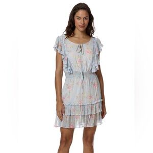 Stellah Floral Blouson Mini Dress